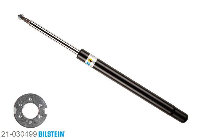 21-030499, Bilstein B4  Gas Schokdemper vooras, BMW 3 (E30), "316,  316 (Ecotronic),  316 i,  316 i 1.8,318 i,  320 i,  323 i,  324 d,  325 e 2.7,325 i", 09/1982-11/1989, with standard chassis / Front axle outside diameter strut  45 mm, Standaard lengte, geschikt voor gebruik met verlagingsveren tot -30mm