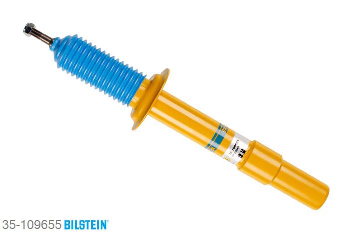 35-109655, Bilstein B8  Sprint - 20mm ingekorte sport Schokdemper vooras, BMW 5 (E60), "3.0,  520d,  520i,  523i,  525d,  525i,  530 d,530d,  530i,  535d,  540i,  545i,  550i", 07/2005-03/2010, without electronic suspension control, with sports suspension, without ride height adjustment Geschikt voor gebruik met verlagingsveren tot -60mm