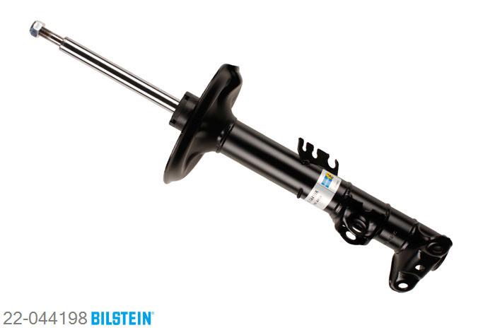 22-044198, Bilstein B4  Gas Schokdemper vooras links, BMW 3 Convertible (E36), 318 i,  320 i,  323 i 2.5,  325 i,  328 i, 03/1993-04/1999, with standard chassis, Standaard lengte, geschikt voor gebruik met verlagingsveren tot -30mm