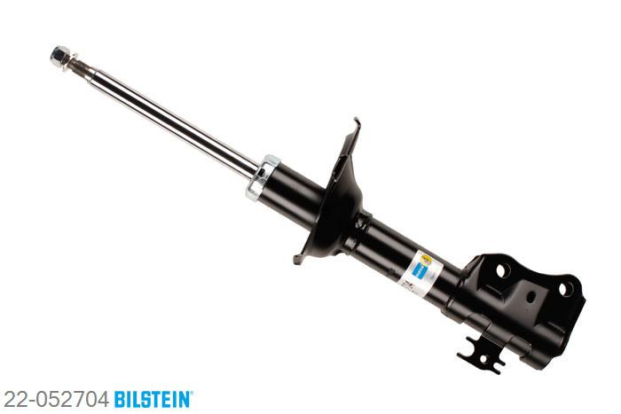 22-052704, Bilstein B4  Gas Schokdemper vooras, Toyota YARIS (_CP10), "1.0 16V,  1.3,  1.3 16V,  1.4 D-4D,1.5 VVT-i TS", 04/1999-09/2005, Standaard lengte, geschikt voor gebruik met verlagingsveren tot -30mm