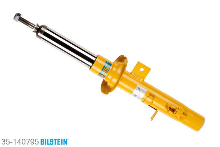 35-140795, Bilstein B6  Sport Schokdemper vooras links, Citroen C2 (JM_), "1.1,  1.4,  1.4 16V,  1.4 HDi,  1.6,  1.6 HDi,1.6 VTS", 09/2003-, with standard chassis, Standaard lengte, geschikt voor gebruik met verlagingsveren tot -40mm