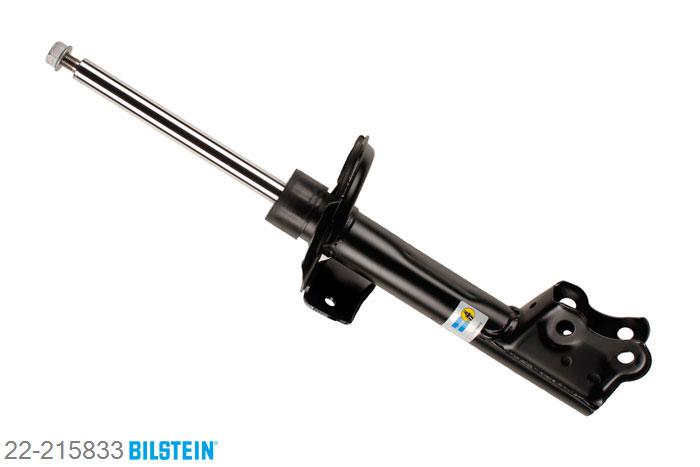 22-215833, Bilstein B4  Gas Schokdemper vooras, Mercedes B-CLASS (W245), "B 150,  B 160,  B 170,  B 170 NGT,  B 180,B 180 CDI,  B 180 NGT,  B 200,  B 200 CDI,B 200 TURBO", 03/2005-11/2011, with standard chassis, Standaard lengte, geschikt voor gebruik met verlagingsveren tot -30mm