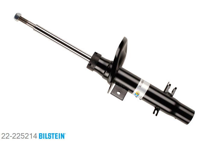 22-225214, Bilstein B4  Gas Schokdemper vooras links, Peugeot 208, 1.0,  1.2,  1.4,  1.4 HDi,  1.6,  1.6 HDi, 03/2012-, with standard chassis / Front axle strutdiameter 47 mm, mark: 20mm Sway Bars, Standaard lengte, geschikt voor gebruik met verlagingsveren tot -30mm