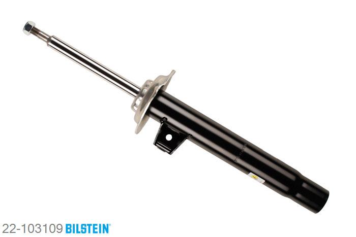 22-103109, Bilstein B4  Gas Schokdemper vooras rechts, BMW 3 Convertible (E46), "320 Cd,  320 Ci,  323 Ci,  325 Ci,  330 Cd,330 Ci", 06/2000-, with standard chassis, Standaard lengte, geschikt voor gebruik met verlagingsveren tot -30mm