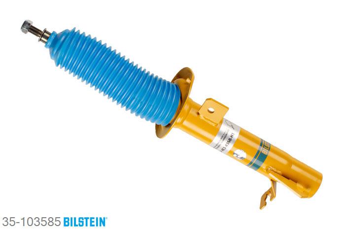 35-103585, Bilstein B8  Sprint - 20mm ingekorte sport Schokdemper vooras rechts, Mazda 2 (DY), 1.25,  1.4,  1.4 CD,  1.6, 04/2003-, with standard chassis, with sports suspension Geschikt voor gebruik met verlagingsveren tot -60mm