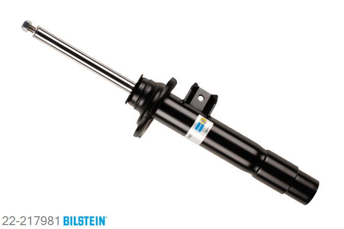 22-217981, Bilstein B4  Gas Schokdemper vooras, BMW 1 (F21), "114 d,  114 i,  116 d,  116 i,  118 d,  118 i,
120 d,  125 d,  125 i,  M 135 i", 12/2011-, with standard chassis, without electronic suspension control, Standaard lengte, geschikt voor gebruik met verlagingsveren tot -30mm