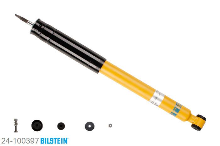 24-100397, Bilstein B6  Sport Schokdemper vooras, Mercedes C-CLASS (W202), "C 180,  C 200,  C 200 CDI,  C 200 D,C 200 Kompressor,  C 220,  C 220 CDI,C 220 D,  C 230,  C 230 Kompressor,  C 240,C 250 D,  C 250 Turbo-D,  C 280", 05/1993-05/2000, Standaard lengte, geschikt voor gebruik met verlagingsveren tot -40mm