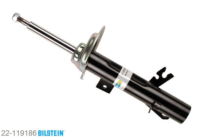22-119186, Bilstein B4  Gas Schokdemper vooras links, Mini MINI Convertible (R52), Cooper,  One, 07/2004-11/2007, mark: R52, Standaard lengte, geschikt voor gebruik met verlagingsveren tot -30mm