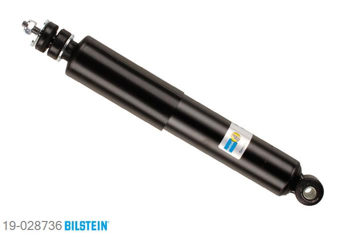 19-028736, Bilstein B4  Gas Schokdemper vooras, Mitsubishi PAJERO CLASSIC (V2_W), "2.5 TD,  3.0 4x4,  3.0 ZR 4x4,  3.2 DI-D 4WD,3.2 DiD 4x4,  3.8 4x4,  3.8 GDi,3.8 GDi 4x4", 06/2002-, with standard chassis, without electronic suspension control, Standaard lengte, geschikt voor gebruik met verlagingsveren tot -30mm