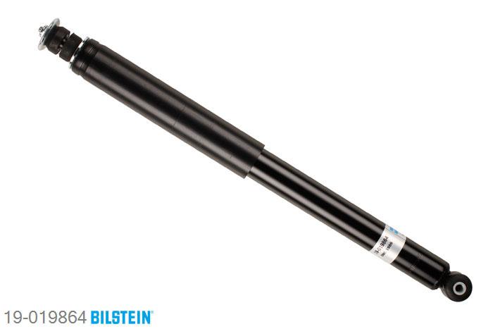 19-019864, Bilstein B4  Gas Schokdemper achteras, Opel ASCONA C (81_, 86_, 87_, 88_), 1.3 N,  1.3 S,  1.6,  1.6 D,  1.6 S,  1.8 i, 09/1981-08/1988, CH.Nr.: F1.003.027 ->, CH.Nr.: F5.000.001 ->, CH.Nr.: 6.000.001 ->, Standaard lengte, geschikt voor gebruik met verlagingsveren tot -30mm