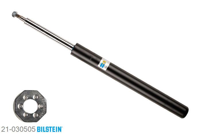 21-030505, Bilstein B4  Gas Schokdemper vooras, BMW 3 Convertible (E30), 316 i,  318 i,  318i,  320 i,  325 i, 12/1985-10/1993, with standard chassis / Front axle outside diameter strut 51 mm, Standaard lengte, geschikt voor gebruik met verlagingsveren tot -30mm