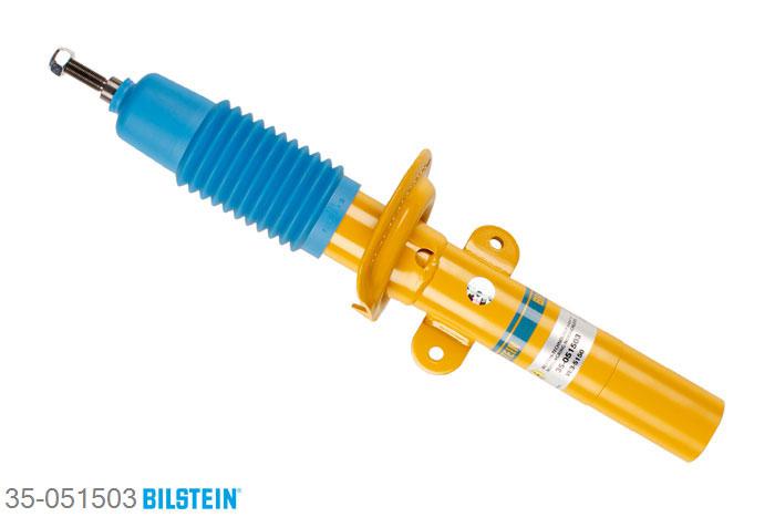 35-051503, Bilstein B8  Sprint - 20mm ingekorte sport Schokdemper vooras, Jaguar X-TYPE (CF1), 2.0 D,  2.0 V6,  2.2 D,  2.5 V6,  3.0 V6, 06/2001-11/2009, front wheel drive Geschikt voor gebruik met verlagingsveren tot -60mm