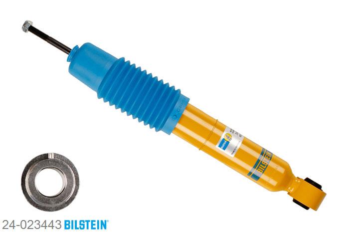 24-023443, Bilstein B6  Sport Schokdemper achteras, Nissan PRIMERA (P11), "1.6 16V,  1.8,  1.8 16V,  2.0,  2.0 16V,2.0 TD", 06/1996-12/2001, Rear axle Vehicle Production Country: Japan, Standaard lengte, geschikt voor gebruik met verlagingsveren tot -40mm