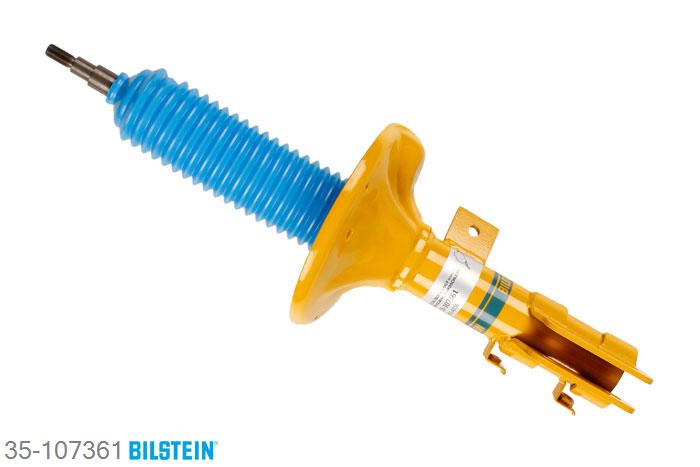 35-107361, Bilstein B6  Sport Schokdemper vooras rechts, Hyundai COUPE (GK), 1.6 16V,  2.0,  2.0 GLS,  2.7 V6, 08/2001-08/2009, with standard chassis, Standaard lengte, geschikt voor gebruik met verlagingsveren tot -40mm