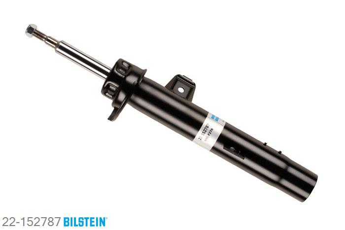 22-152787, Bilstein B4  Gas Schokdemper vooras rechts, BMW 1 Coupe (E82), 118d,  120d,  120i,  123d,  125i,  135i, 10/2007-, with sports suspension, Standaard lengte, geschikt voor gebruik met verlagingsveren tot -30mm