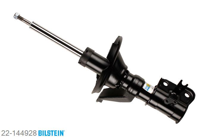 22-144928, Bilstein B4  Gas Schokdemper vooras links, Honda CIVIC VII Coupe (EM2), 1.6 i,  1.7 i,  1.7 i VTEC, 02/2001-12/2005, Front axle thread: M14, Standaard lengte, geschikt voor gebruik met verlagingsveren tot -30mm