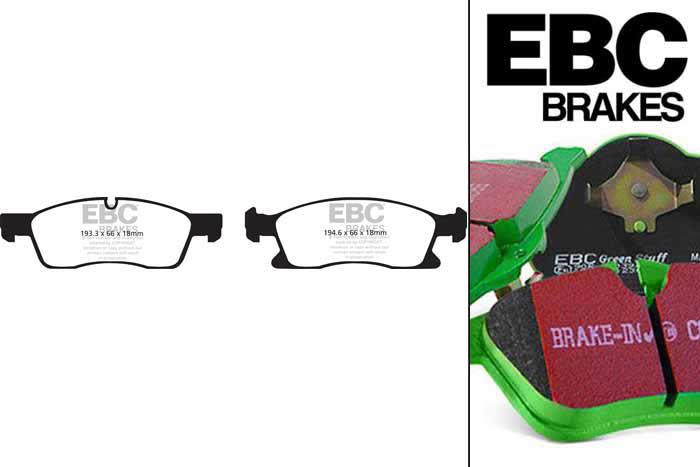 DP61871, Mercedes GLE-Class (X292), GLE400 333 PK 2015-, EBC Greenstuff remblokken set vooras, Voor modellen met ATE remklauwen aan de vooras