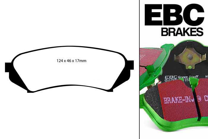 DP61282, Toyota Landcruiser, 4.7 (UZJ100) 2003-2008, EBC Greenstuff remblokken set achteras, Voor modellen met remschijf diameter van 330mm aan de achteras
