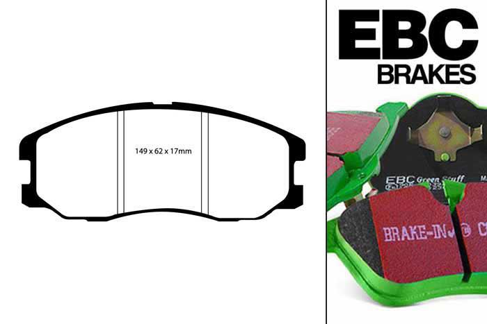 DP61975, Opel Antara, 2.0 TD 2007-2011, EBC Greenstuff remblokken set vooras, Voor modellen met een remschijf diameter 296mm
