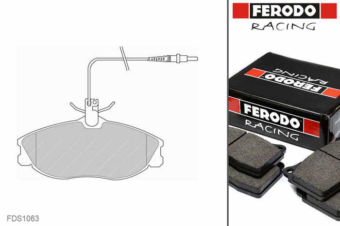 FDS1063, Ferodo DS-Performance remblokken vooras, Peugeot 607, 2.2 i    16V, /, Bouwj. feb-00 -, LUCAS/TRW remklauw vooras