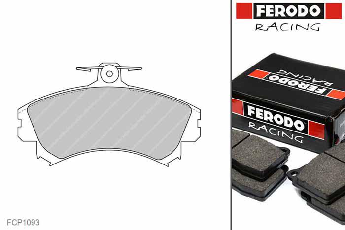 FCP1093H, Ferodo DS2500 remblokken Vooras, Volvo, V40, 1.8 16V, 85kW/116pk, Bouwj. mrt-96 - dec-98, LUCAS/TRW remklauw vooras