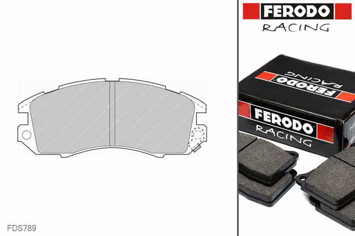 FDS789, Ferodo DS-Performance remblokken vooras, Subaru Impreza, 1.6 GF3, GC3 16V, /, Bouwj. mei-93 - aug-98, AKEBONO remklauw vooras