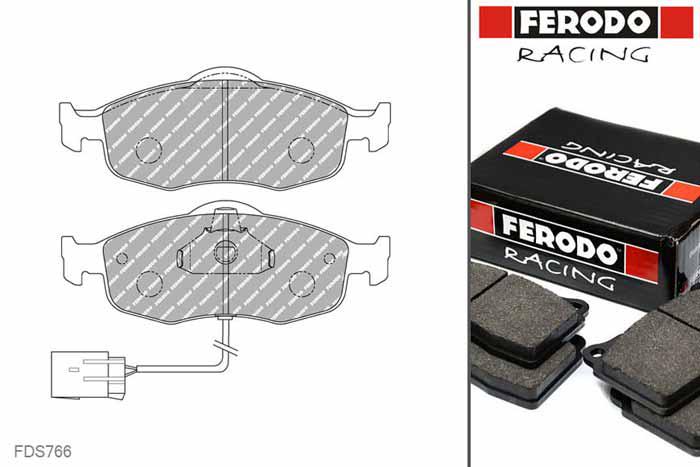 FDS766, Ferodo DS-Performance remblokken vooras, Ford Mondeo (II), 1.8 i    16V, 85kW/116pk, Bouwj. aug-96 - dec-00, ATE remklauw vooras