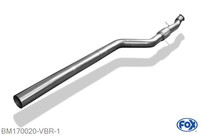 BM170020-VBR, BMW X4 F26 - 35i 3.0l 225kW 3.0l D 230kW, Verbindingsbuis einddemper/ Kat 80mm Buisdiameter Geheel RVS