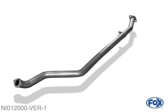 NI012000-VER, Nissan Micra K12 - U1 1.2l 16V 48/59kW 1.4l 16V 65kW 1.5l dCi 48/60kW, Voordemper vervangende buis voor modellen met chasisnummer U1 55mm Buisdiameter Geheel RVS, ohne