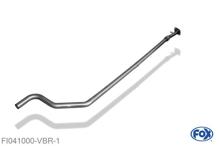 FI041000-VBR, Fiat Grande Punto 199 1.2l 48kW, Verbindingsbuis Einddemper/ Kat voor 1,2l met flexibel deel 45mm Buisdiameter Geheel RVS