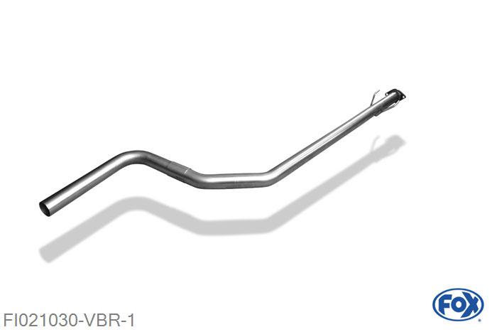 FI021030-VBR, Fiat Bravo 198 - Diesel 2.0l D 120/121kW, Verbindingsbuis Einddemper/ Kat - tweedelig 55mm Buisdiameter Geheel RVS