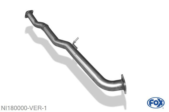 NI180000-VER, Nissan 350Z 3.5l 206/221/230kW, Voordemper vervangende buis O70mm Geheel RVS