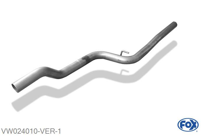 VW024010-VER, VW Passat 3C/ 3C CC 2.0l TDI 100/103kW, Voordemper vervangende buis O63,5mm 63,5mm Buisdiameter Geheel RVS, Met E-keur