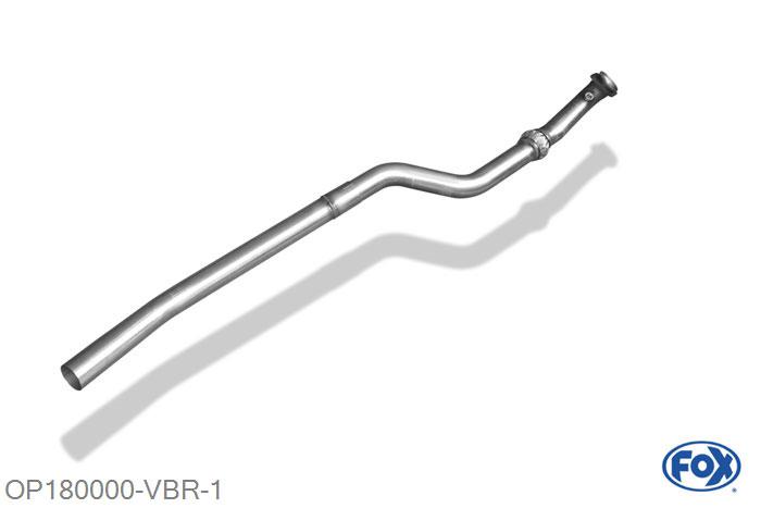 OP180000-VBR, Opel GT 2.0l Turbo 194kW, Verbindingsbuis einddemper/ Kat O70mm met flexibel stuk 70mm Buisdiameter Geheel RVS