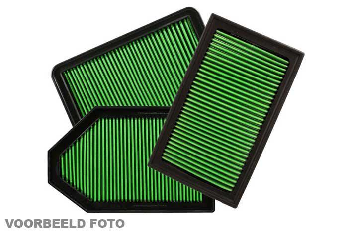 GRP970037, Green vervangingsluchtfilter paneel, Dodge, Charger, All, 2005-2006