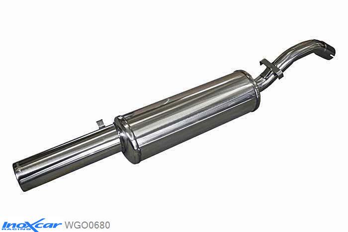 IX WGO0680, VW Golf II 1.8 GTI 8V -1984 / 1.8 (90PK) -1991, Inoxcar Rear silencer 1X80mm Stainless steel, With E.E.C. homologation