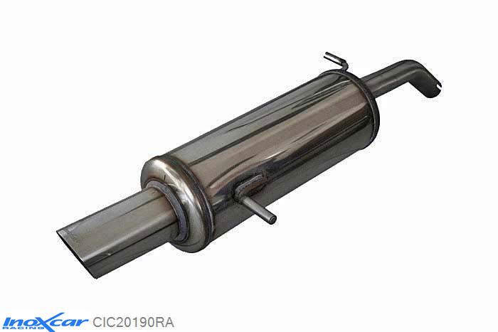 IX CIC20190RA, Citroen C2 (J) 1.1 (60PK) 2003- Diameter 40mm, Inoxcar Rear silencer 1X90 RALLY Stainless steel, With E.E.C. homologation