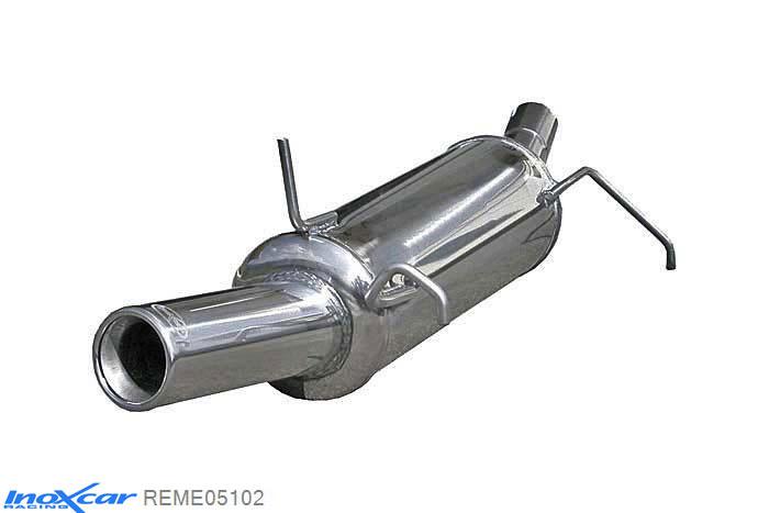 IX REME05102, Renault Megane I (DA) COACH 2.0 (113PK) 1996- Diameter 50mm, Inoxcar Rear silencer 1X102mm Stainless steel, With E.E.C. homologation