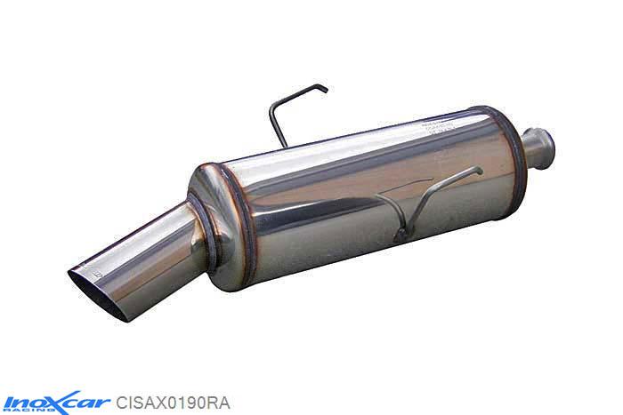 IX CISAX0190RA, Citroen Saxo 1.6 16V VTS (118PK) 1999-  , Diameter 50mm, Inoxcar Rear silencer 1X90 RALLY Stainless steel, With E.E.C. homologation