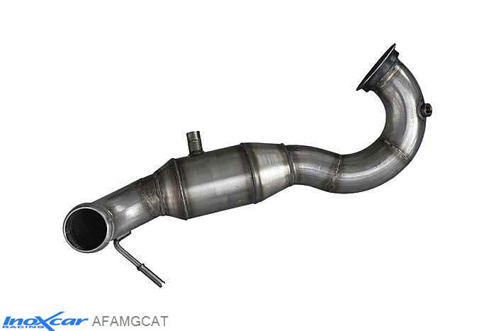 IX AFAMGCAT, Mercedes A-Class (W176) 45 AMG 2.0 (360PK), 2013-, Inoxcar Catalyst replacement pipe with metal cat Stainless steel, Without E.E.C. homologation