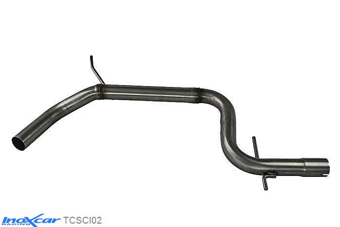IX TCSCI02, VW Scirocco III 1.4 TSI (155PK) 2008- Diameter 55mm, Inoxcar Direct central pipe Stainless steel, Without E.E.C. homologation
