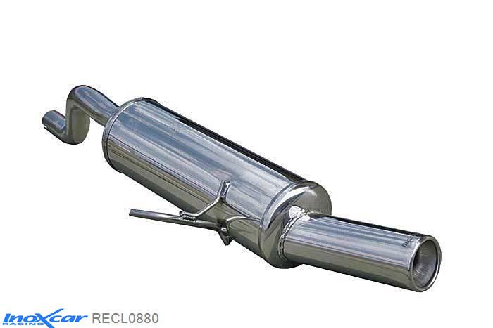 IX RECL0880, Renault Clio II (B) 1.6 (90PK) -2001 Diameter 45mm, Inoxcar Rear silencer 1X80mm Stainless steel, With E.E.C. homologation