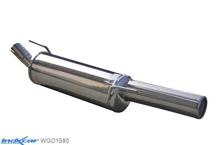 IX WGO1580, VW Golf III 2.0 / 2.0 8V GTI (115PK-116PK) -1998, Inoxcar Rear silencer 1X80mm Stainless steel, With E.E.C. homologation
