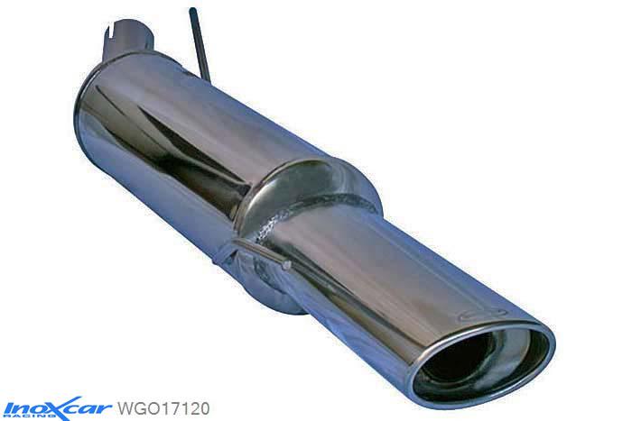IX WGO17120, VW Golf III 1.9 TD (90PK) -1998, Inoxcar Rear silencer 1X120X80mm Stainless steel, With E.E.C. homologation