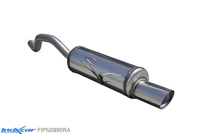 IX FIPN0890RA, Fiat Punto II (188) 1.2 16V SPORTING (80PK) 1999-2003 Diameter 42mm, Inoxcar Rear silencer 1X90 RALLY Stainless steel, With E.E.C. homologation