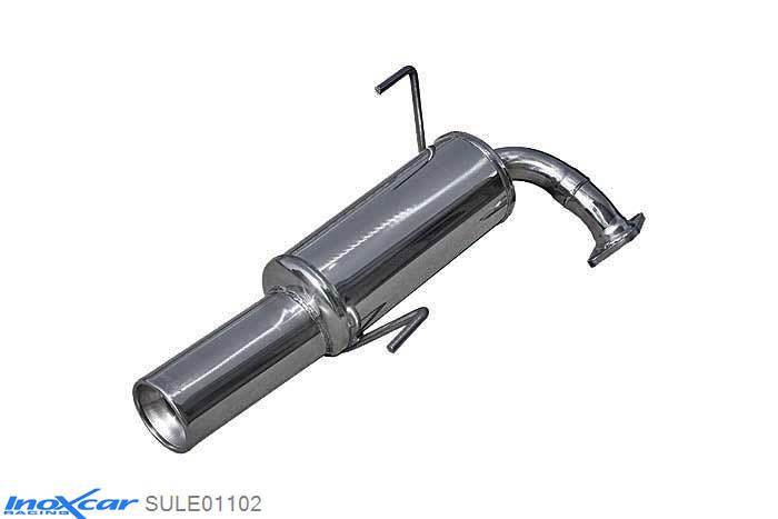 IX SULE01102, Subaru Legacy (BM/BR, BM/BRS) SW 2.0 D (150PK) 2009-, Inoxcar Rear silencer 1X102mm Stainless steel, Without E.E.C. homologation