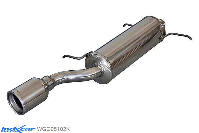 IX WGO05102K, VW Golf I 1.8 CABRIO (90PK-98PK-112PK) -1984, Inoxcar Rear silencer 1X102mm Stainless steel, With E.E.C. homologation