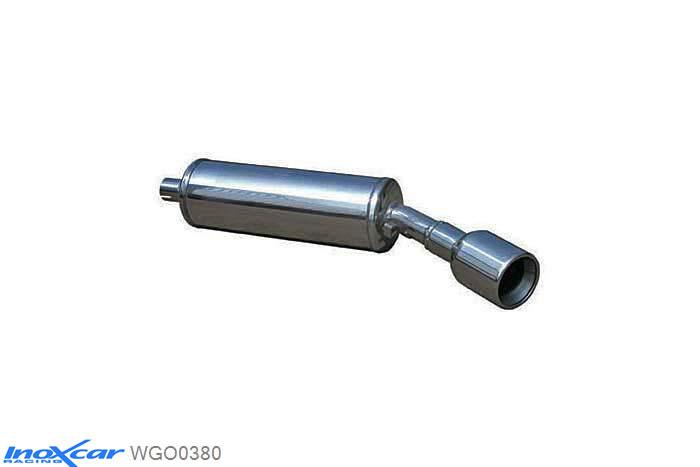 IX WGO0380, VW Golf I 1.6 DIESEL (70PK) -1984, Inoxcar Rear silencer 1X80mm Stainless steel, With E.E.C. homologation