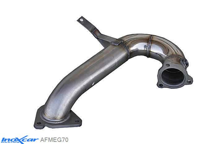 IX AFMEG70, Renault Megane III (Z) 2.0 TURBO RS 250 (250PK) 2010- / 2.0 TURBO RS TROPHY (265PK) 2012-, Inoxcar Catalyst replacement pipe (1 componente) Stainless steel, Without E.E.C. homologation