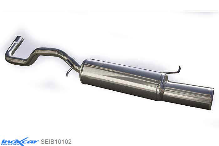 IX SEIB10102, Seat Ibiza III (6K2) 1.9 TDI (110PK) 2000-2002 Diameter 50mm, Inoxcar Rear silencer 1X102mm Stainless steel, With E.E.C. homologation